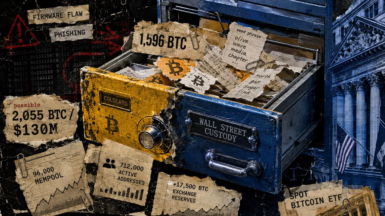 Coldcard's $130 million crisis is pushing Bitcoin back into Wall Street's hands