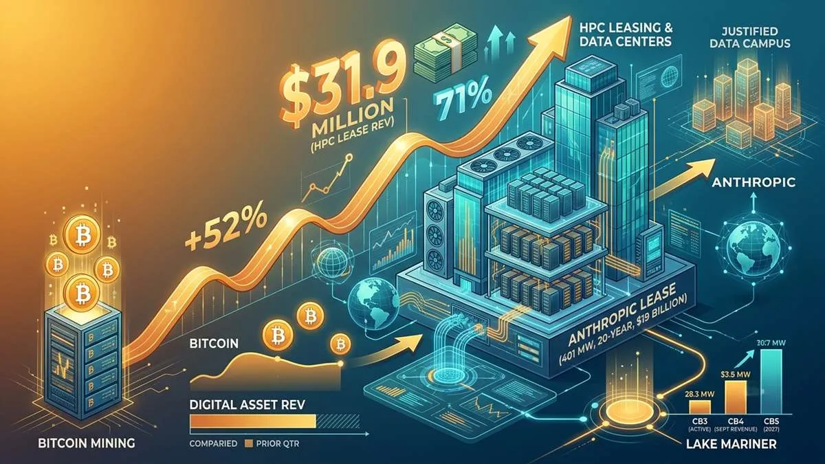 TeraWulf Expands Beyond Bitcoin as HPC Leasing Revenue Jumps 52%