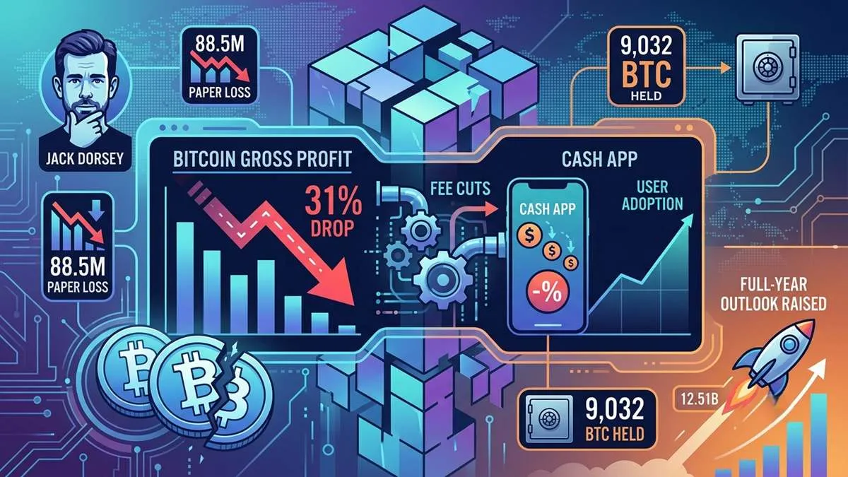Jack Dorsey's Block Reports 31% Drop in Bitcoin Gross Profit Amid Cash App Fee Cuts