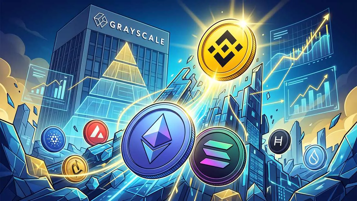 Grayscale Shakes Up Crypto Fund, Giving BNB the Biggest Allocation Over ETH and SOL