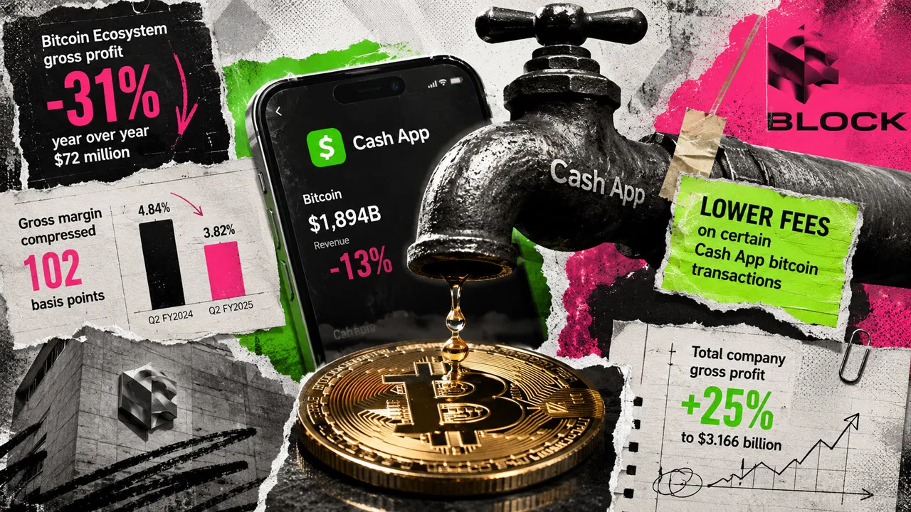 Block's total profits jumped 25%, masking a 31% profit drop inside its $1.8 billion Bitcoin arm